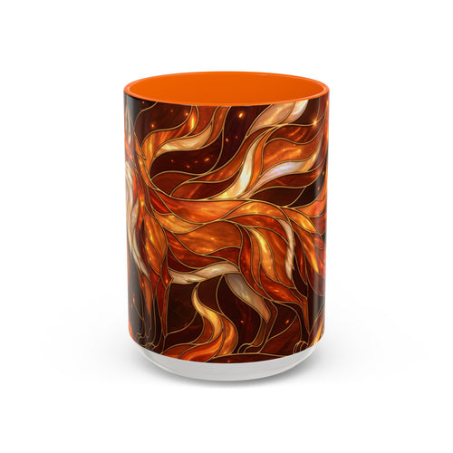 Ember Fox Stained Glass Style Mug