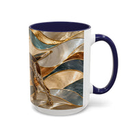 Warm Glow German Shorthaired Pointer Stained Glass Style Mug