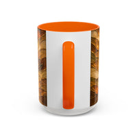 Golden Dachshund Stained Glass Style Mug