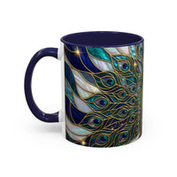 Peacock Stained Glass Mug
