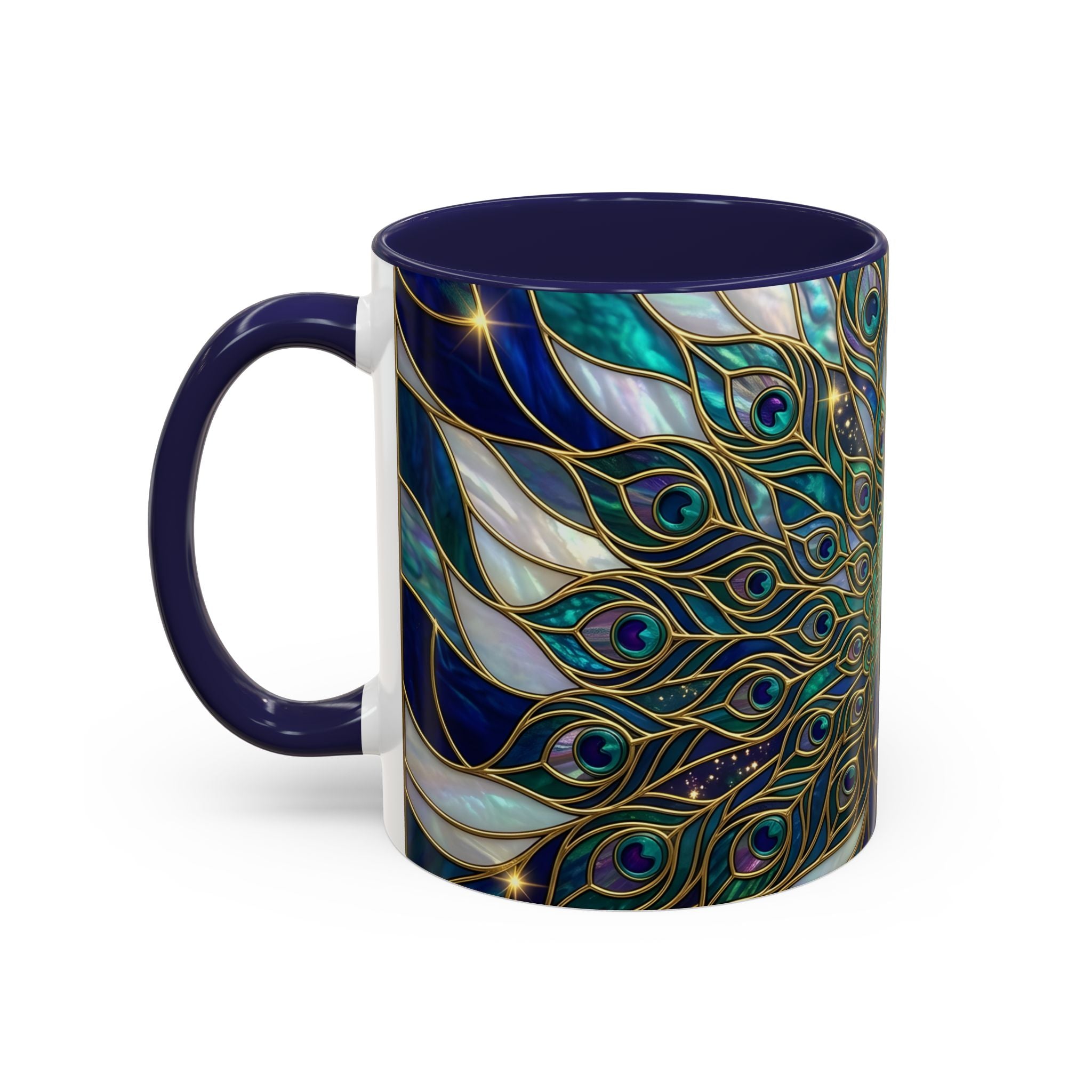 Peacock Stained Glass Mug