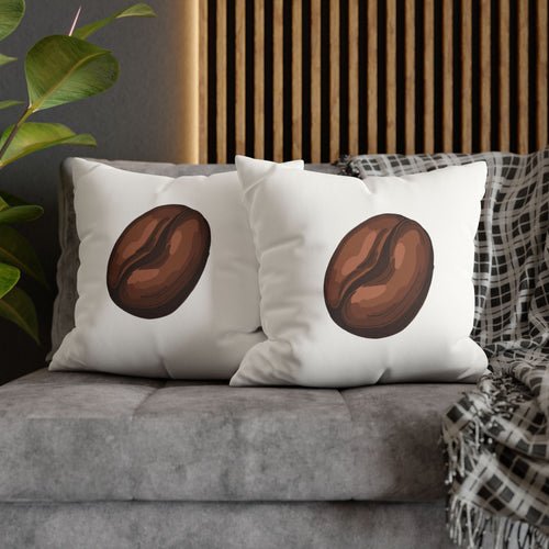 Coffee Bean Faux Suede Pillow Cover