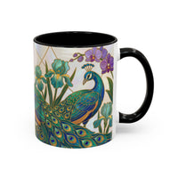 Garden Peacock Stained Glass Style Mug