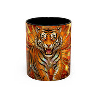 Thunder Tiger Stained Glass Style Mug