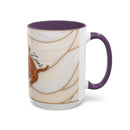 Custom Dog Portrait Stained Glass Style Mug