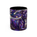 Cosmic Glow Staffy Stained Glass Style Mug