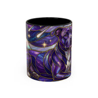 Cosmic Glow Staffy Stained Glass Style Mug