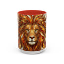 Majestic Lion Stained Glass Mug