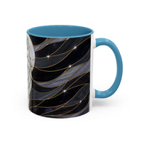 Night Wolf Stained Glass Style Mug