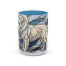 Moonlight Great Pyrenees Stained Glass Style Mug