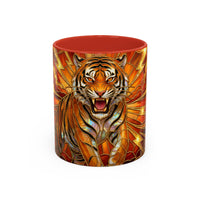 Thunder Tiger Stained Glass Style Mug