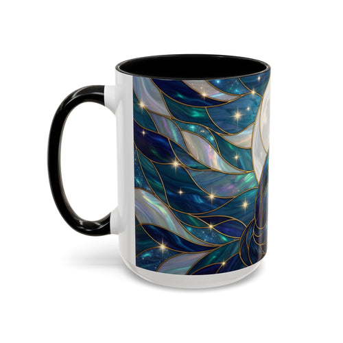 Moonlit Fox Stained Glass Style Mug