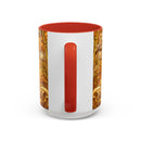 Golden Sakura Lion Stained Glass Style Mug