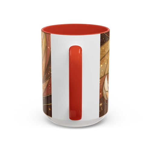 Honey Light Fox Stained Glass Style Mug