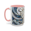 Moonlight Great Pyrenees Stained Glass Style Mug