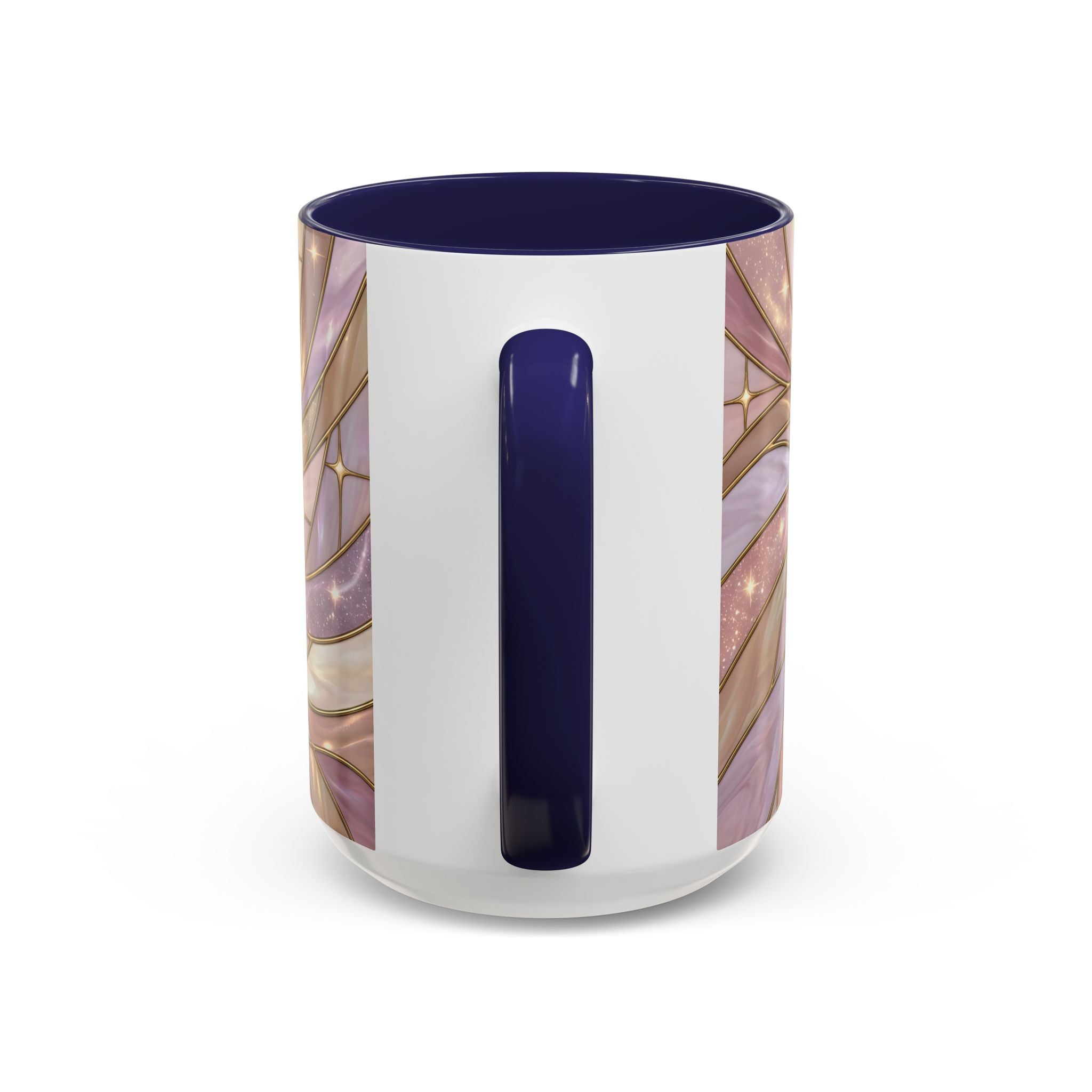 Pink Starlight Staffy Stained Glass Style Mug