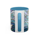 Pearl White Wolf Stained Glass Style Mug