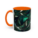 Teal Green Stained Glass Style Mug