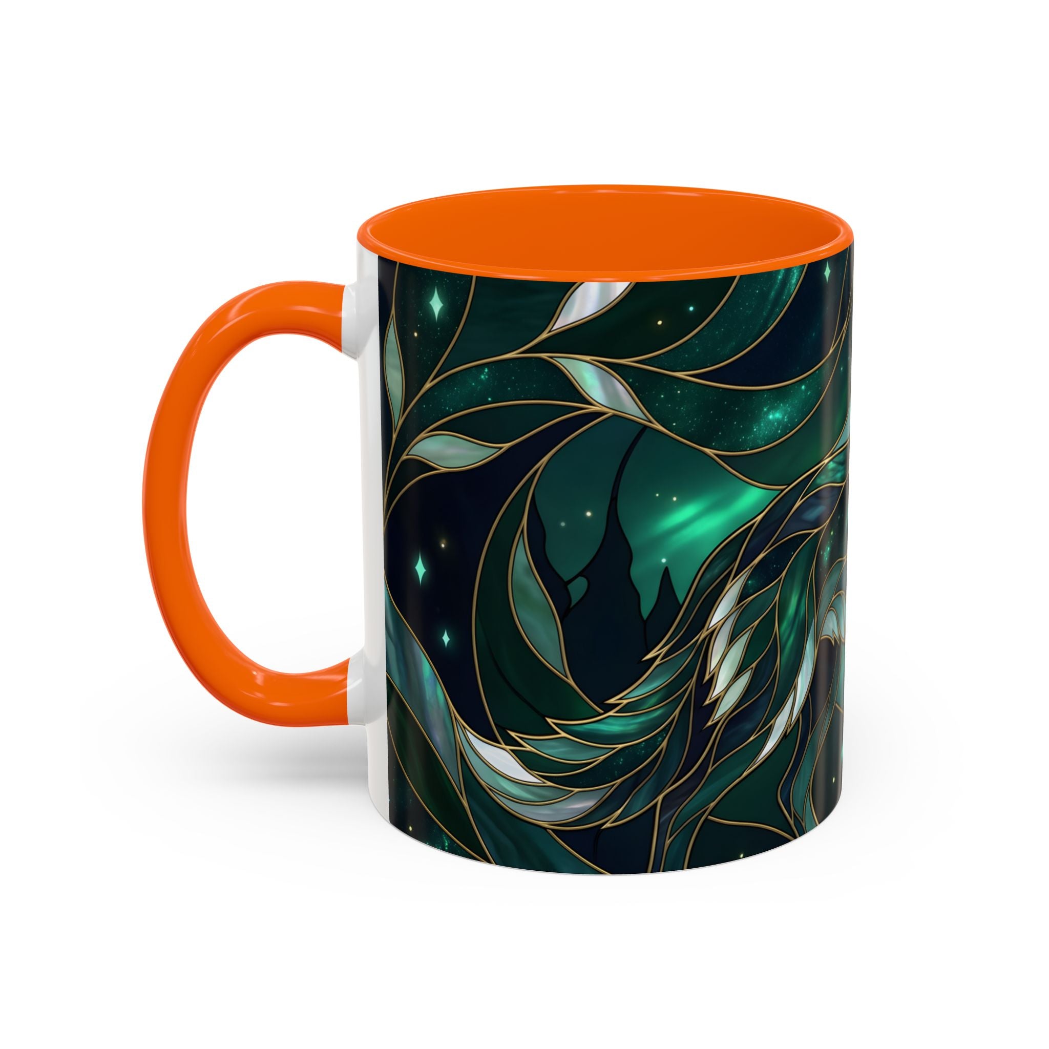 Teal Green Stained Glass Style Mug