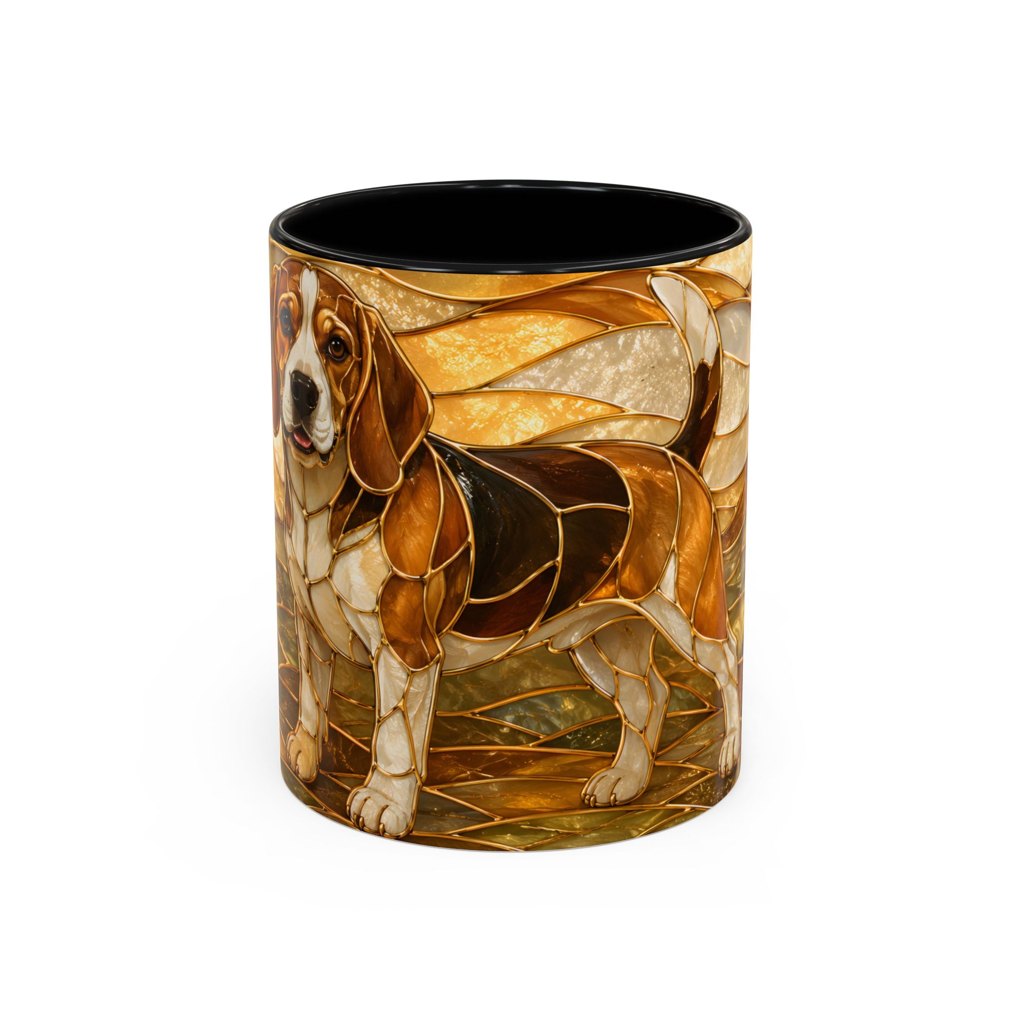 Blossom Beagle Stained Glass Style Mug