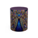 Celestial Peacock Stained Glass Style Mug