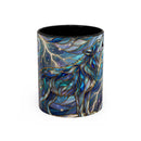 Storm Sky Wolf Stained Glass Style Mug