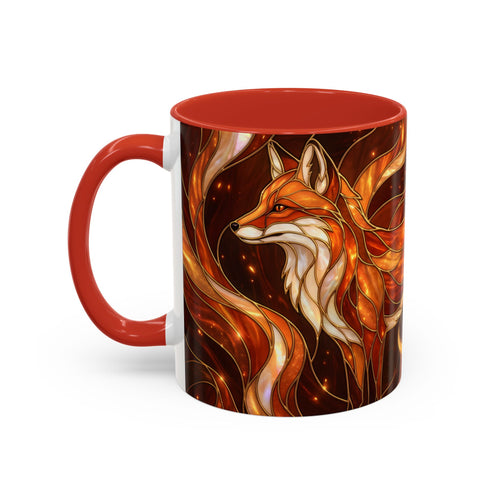 Ember Fox Stained Glass Style Mug