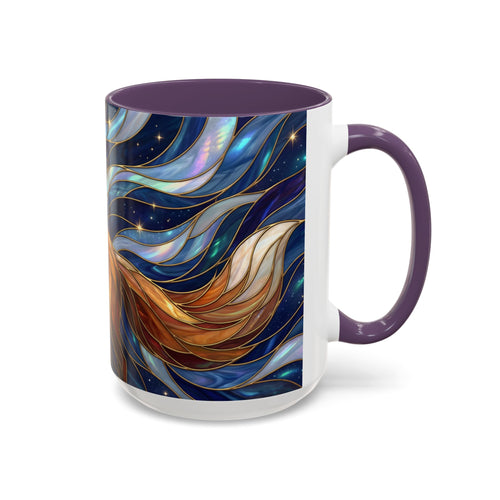 Midnight Fox Stained Glass Style Mug