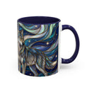 Twin Wolves Stained Glass Style Mug