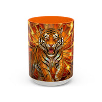 Thunder Tiger Stained Glass Style Mug