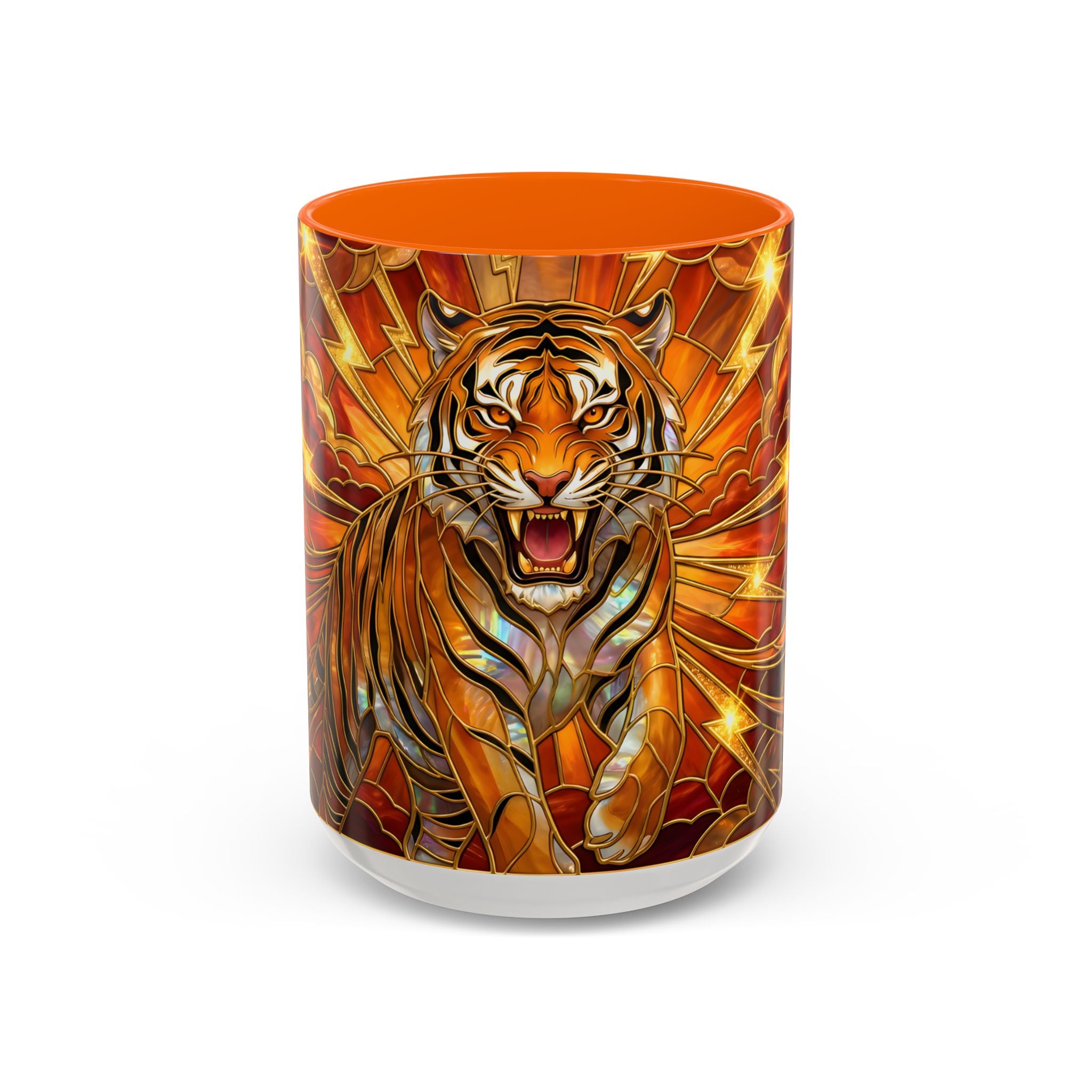 Thunder Tiger Stained Glass Style Mug