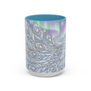 Aurora Peacock Stained Glass Style Mug