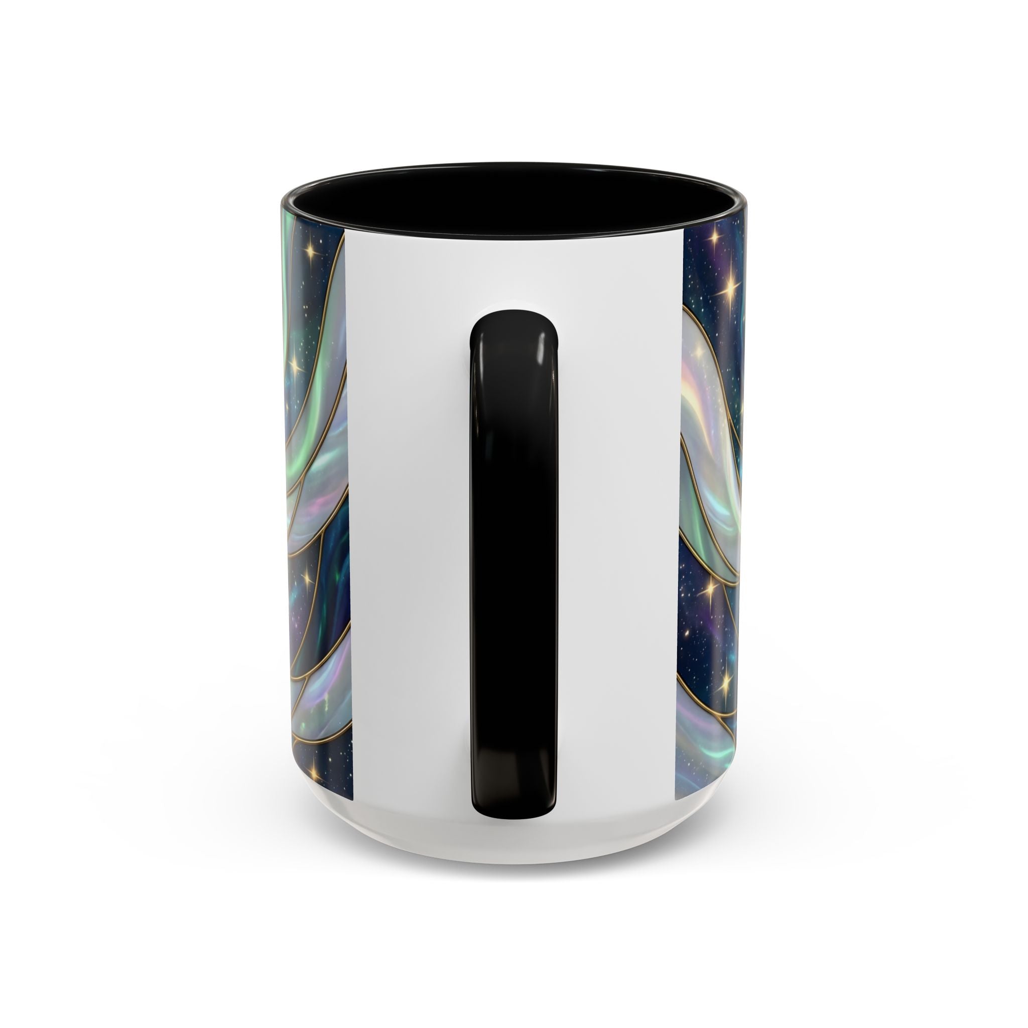 Aurora Glow Staffy Stained Glass Style Mug