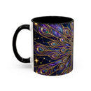 Celestial Peacock Stained Glass Style Mug