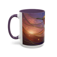 Sunset Sky Hummingbird Stained Glass Style Mug