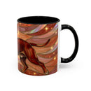 Warm Ember Staffy Stained Glass Style Mug