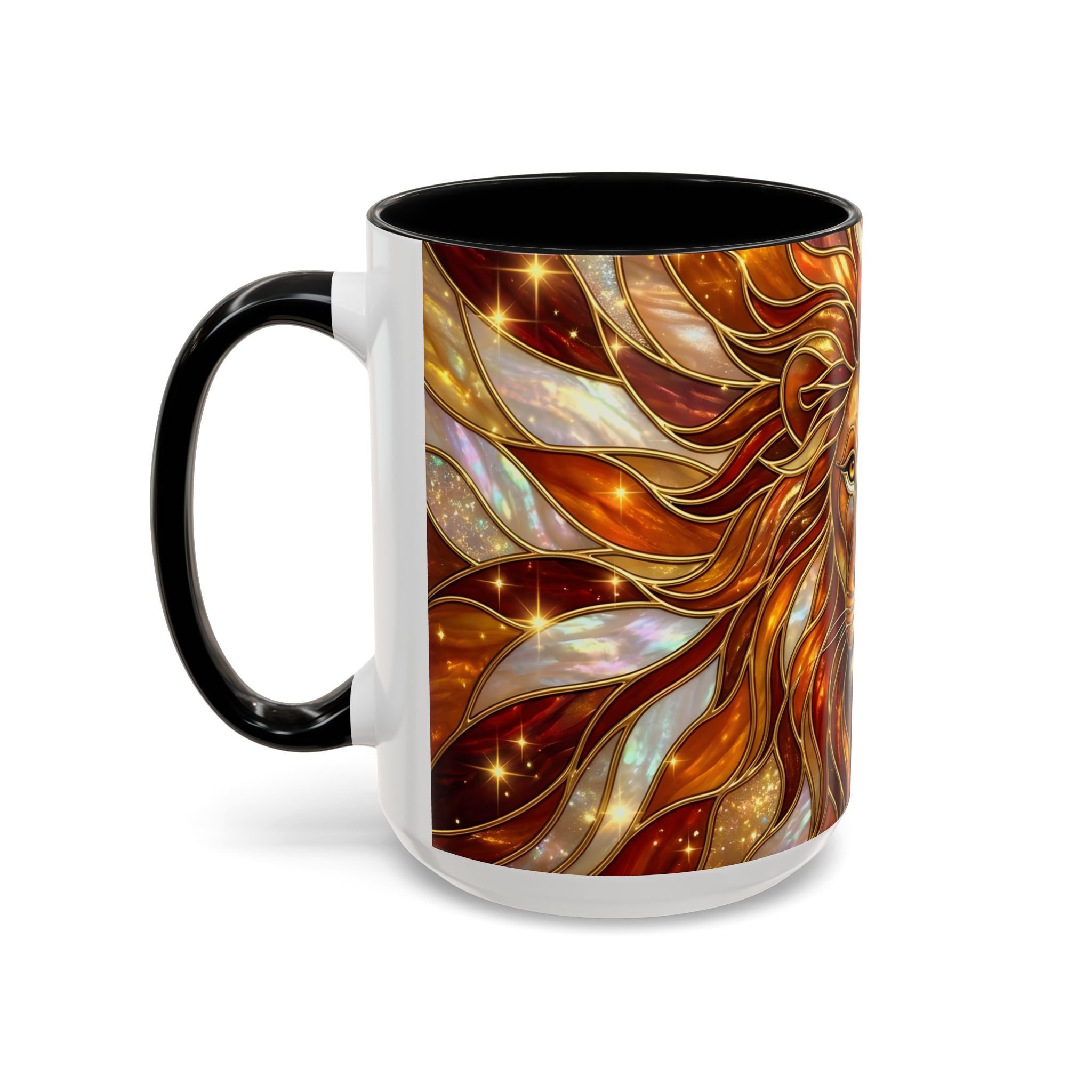 Majestic Lion Stained Glass Mug