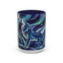 Aurora Howl Wolf Stained Glass Style Mug