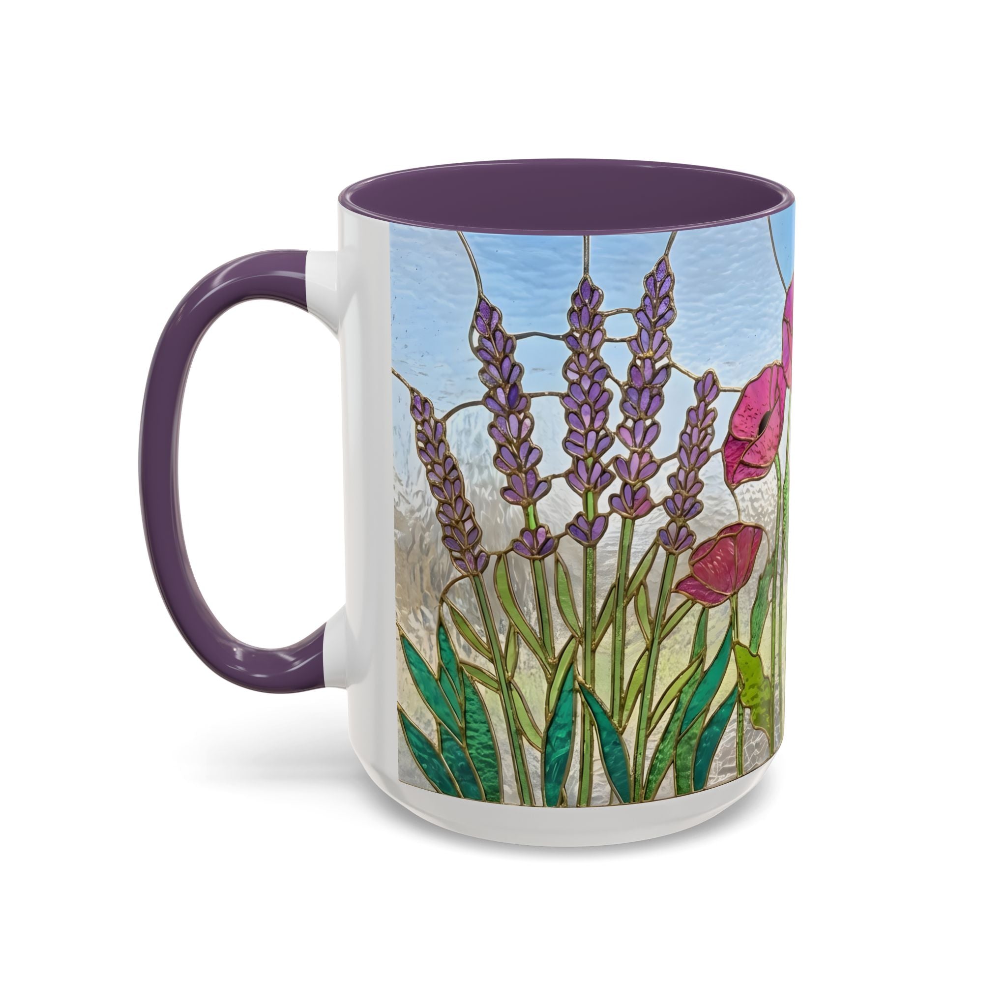 Wildflower Stained Glass Mug