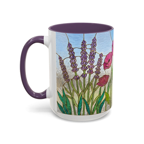 Wildflower Stained Glass Style Mug