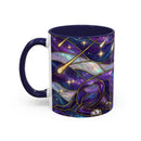 Cosmic Glow Staffy Stained Glass Style Mug