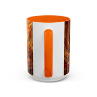 Wildfire Lion Stained Glass Mug