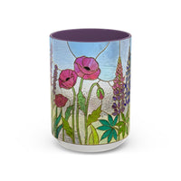 Wildflower Stained Glass Mug