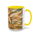 Golden Glow French Bulldog Stained Glass Style Mug