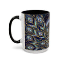 Lunar Peacock Stained Glass Style Mug