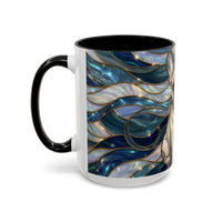 Sapphire Glow French Bulldog Stained Glass Style Mug