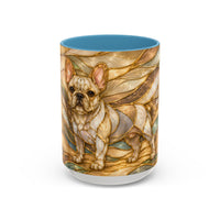 Golden Glow French Bulldog Stained Glass Style Mug