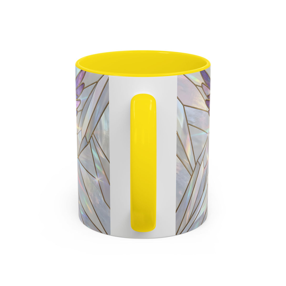 Rainbow Hummingbird Stained Glass Style Mug