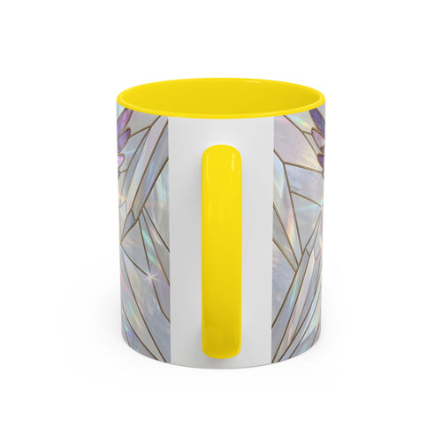 Rainbow Hummingbird Stained Glass Style Mug