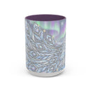 Aurora Peacock Stained Glass Style Mug